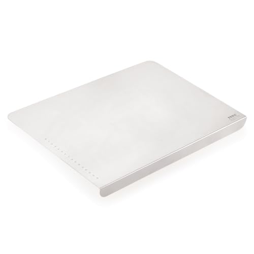 Rena Countertop Chopping Board for Kitchen & Home Use, Premium Stainless Steel Cutting Board for Vegetables, Fruits, Meat, Dough, Bread, Non-Slip Angled Grip & Rust Resistant (41 x 28.5 cms) - Image 1