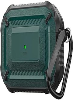 Shockproof Cover for Apple Airpods Pro 2019 Front LED Visible, Green