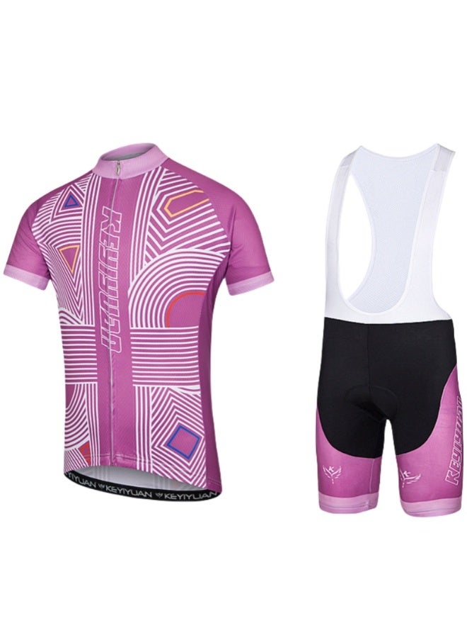KUYING GR New Summer Outdoor Sunscreen Moisture Absorption Quick Drying Bicycle Women's Cycling Clothing Set  - Image 1