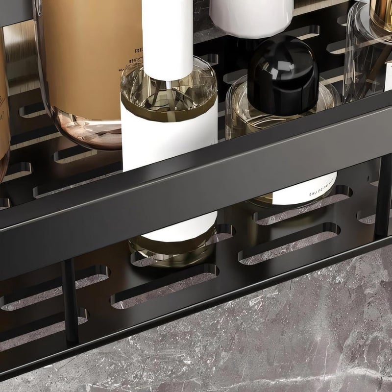 MIORAH Self Adhesive Bathroom Shelf – No Drill Rustproof Wall Organizer Rack for Toiletries & Shower Storage - Image 4
