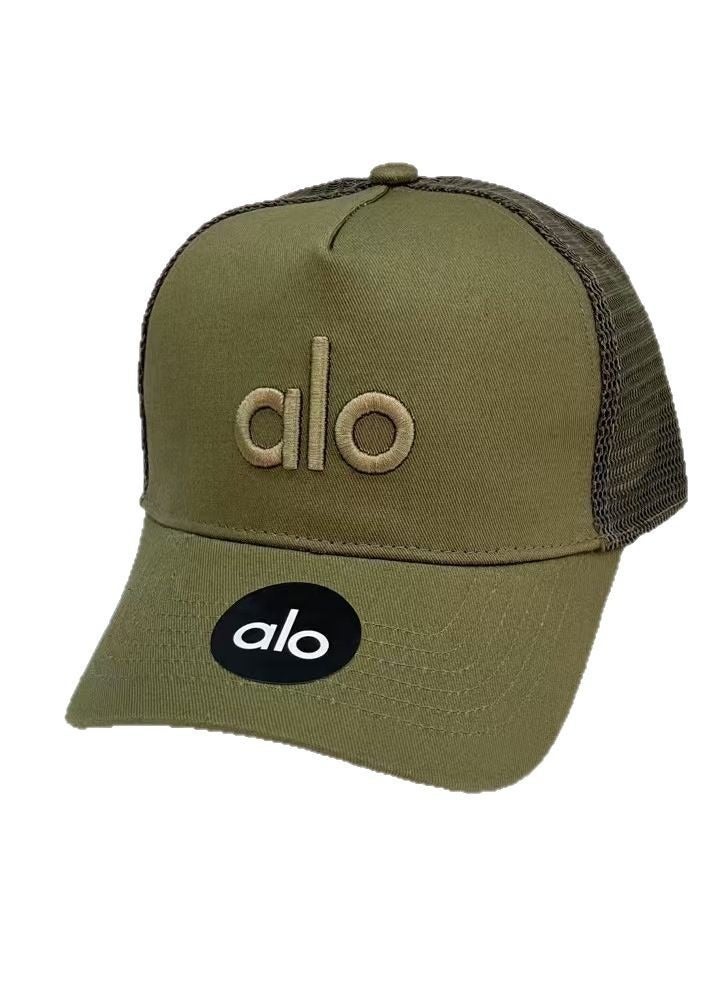 alo Alo embroidered lettering mesh baseball cap