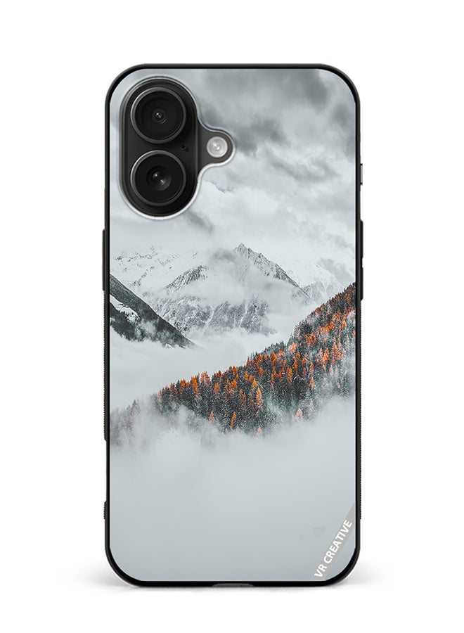 VR CREATIVE Protective Case Cover For Apple iPhone 16 Frosted Orange Design Multicolour