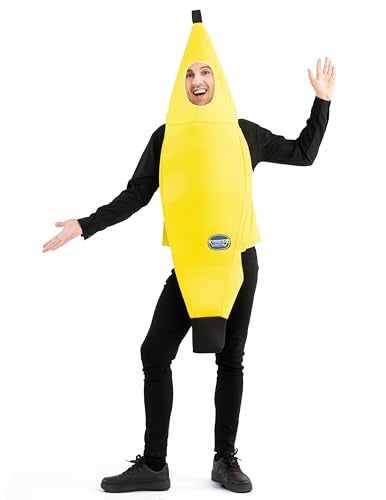 Spooktacular Creations Appealing Banana Costume Adult, Halloween Banana Outfit Suit for Men Halloween Dress Up Parties and Roleplay Cosplay (Small) - Image 3