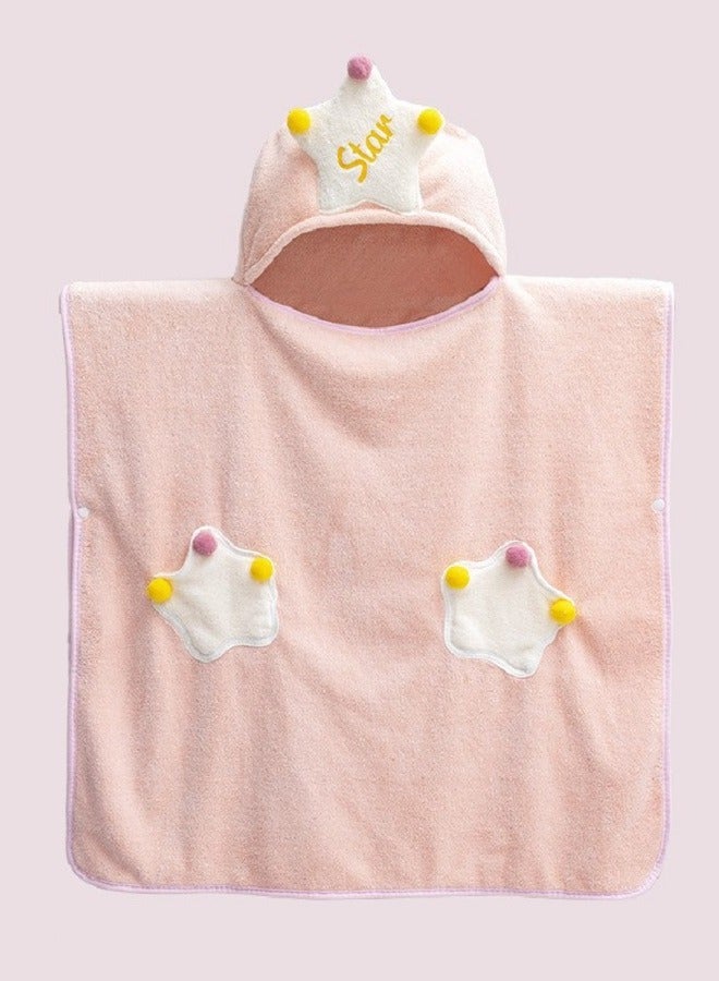 Kids Hooded Beach Bath Towel Poncho For Age 4-10 Years,Swim Pool Coverup Cape Multi-Use Bath Shower Pool Swim - Image 1