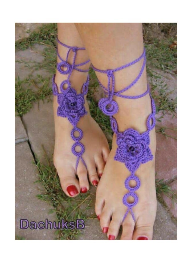 Women's crochet anklet 