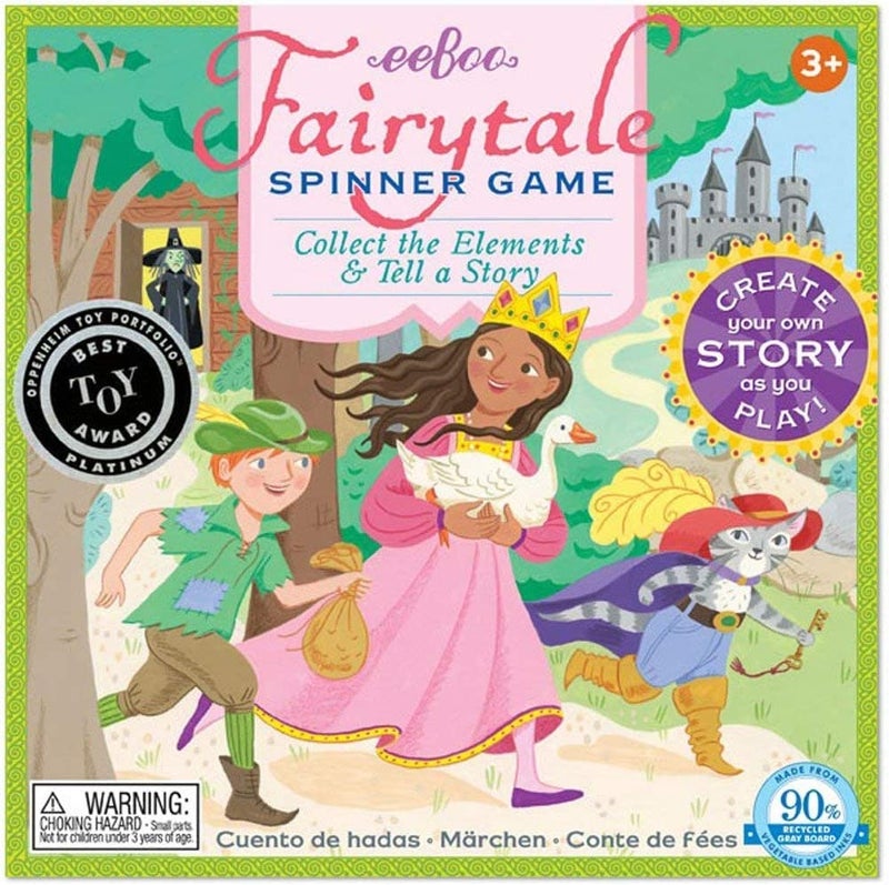 eeBoo Fairytale Spinner Collect The Elements  Tell a Story Create Your Own Story as You Play for 2 to 4 Players for Ages 5 and up - Image 3