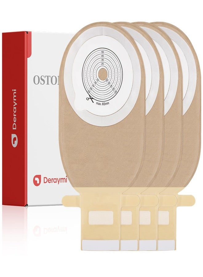 DERAYMI 20 PCS Colostomy Bags Ostomy Supplies One Piece Ostomy Bags, Ostomy Drainable Pouches for Ileostomy Stoma Care Cut-to-Fit 20-65mm Hook-and-Loop Closure - Image 1