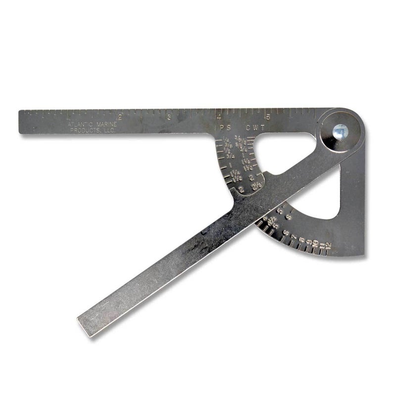 BRB Products Pocket Sized Pipe Caliper, for Iron Pipe and Copper Tubing Size, Made in USA - Image 1