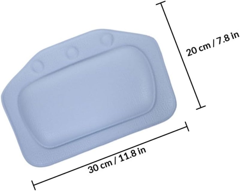 2 Pieces Bathtub Pillows with Non-Slip Suction Cups, Soft Foam Headrest for Soaking Tub, Spa Bath Pillow Set for Home Bathroom Relaxation and Neck Support - Image 2