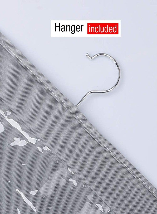 JENY 6 Pocket Foldable Hanging Purse Handbag Organizer for Storage Ladies Women Large Clear Hand Bag Storage Organizer (Pink) - Image 3