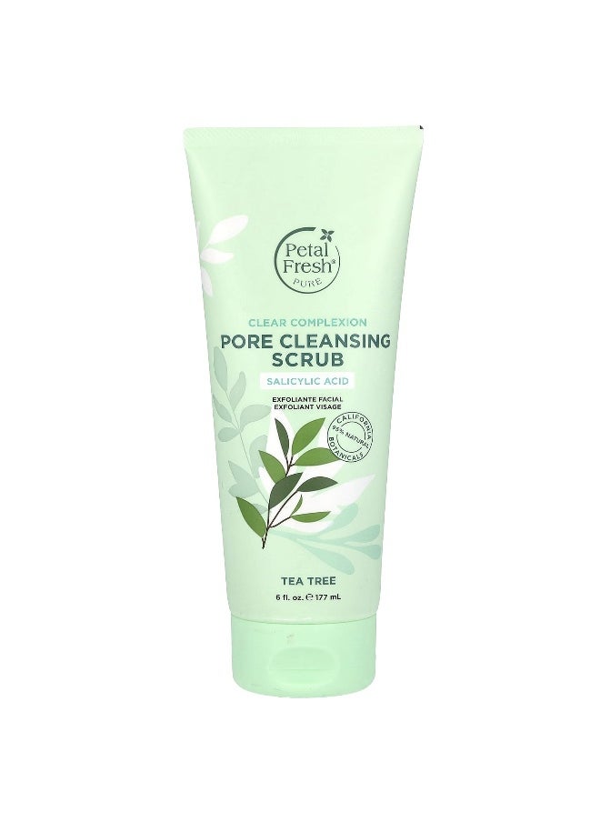Petal fresh Petal Fresh, Pure, Clear Complexion Pore Cleansing Scrub, Tea Tree, 6 fl oz (177 ml)  - Image 1