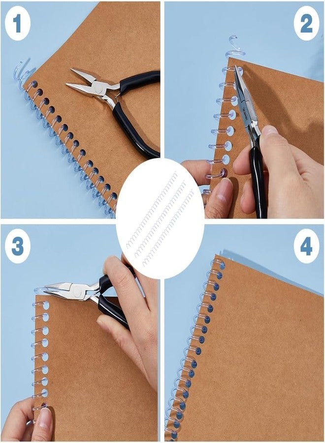 Kosh حلقة ربط حلزونية بلاستيكية شفافة عالية الجودة من كوش (20 مم) - Image 4