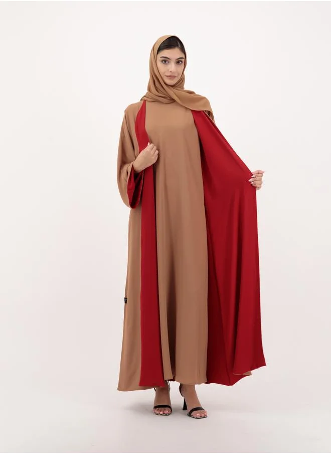 Meem by Mariyah Dual side abaya with sheila