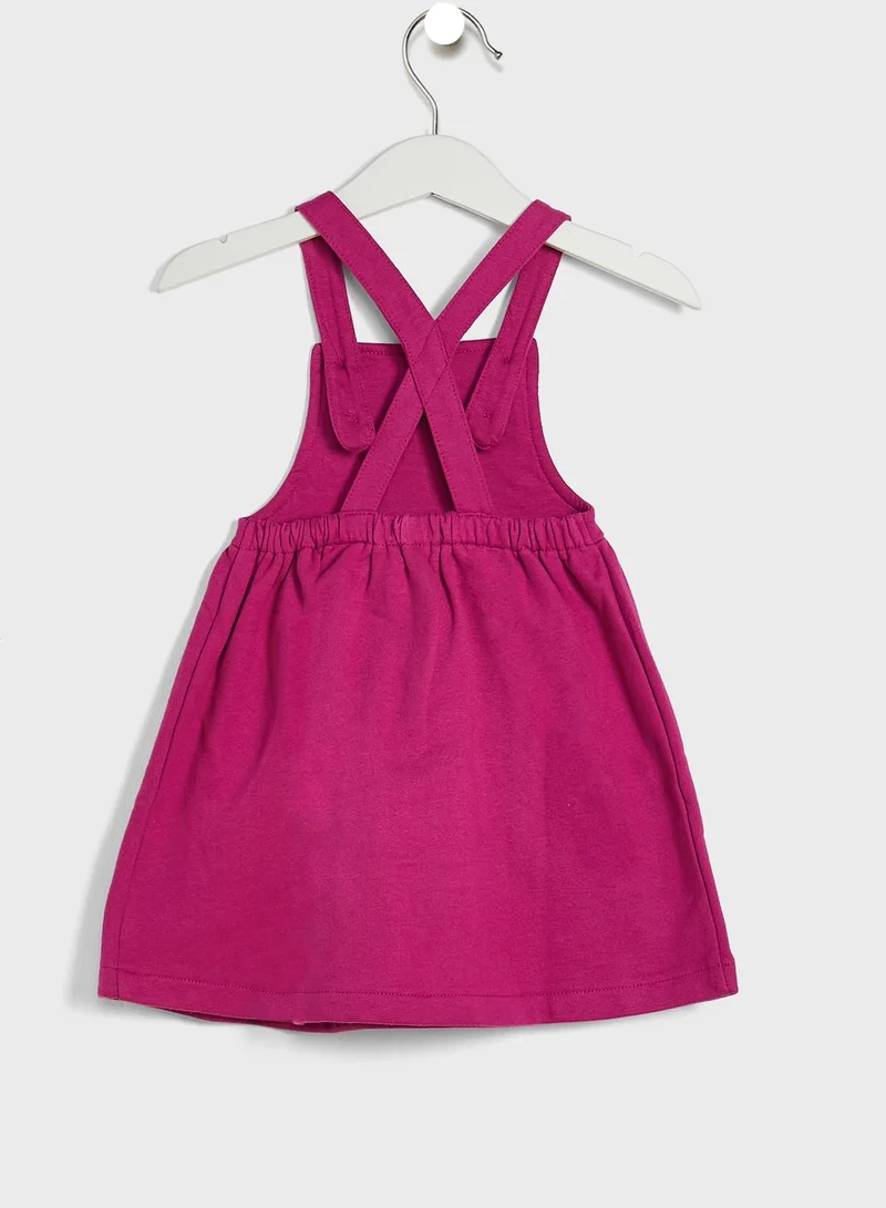 JoJo Maman Bebe Kids Bunny Print Dress & Top Set