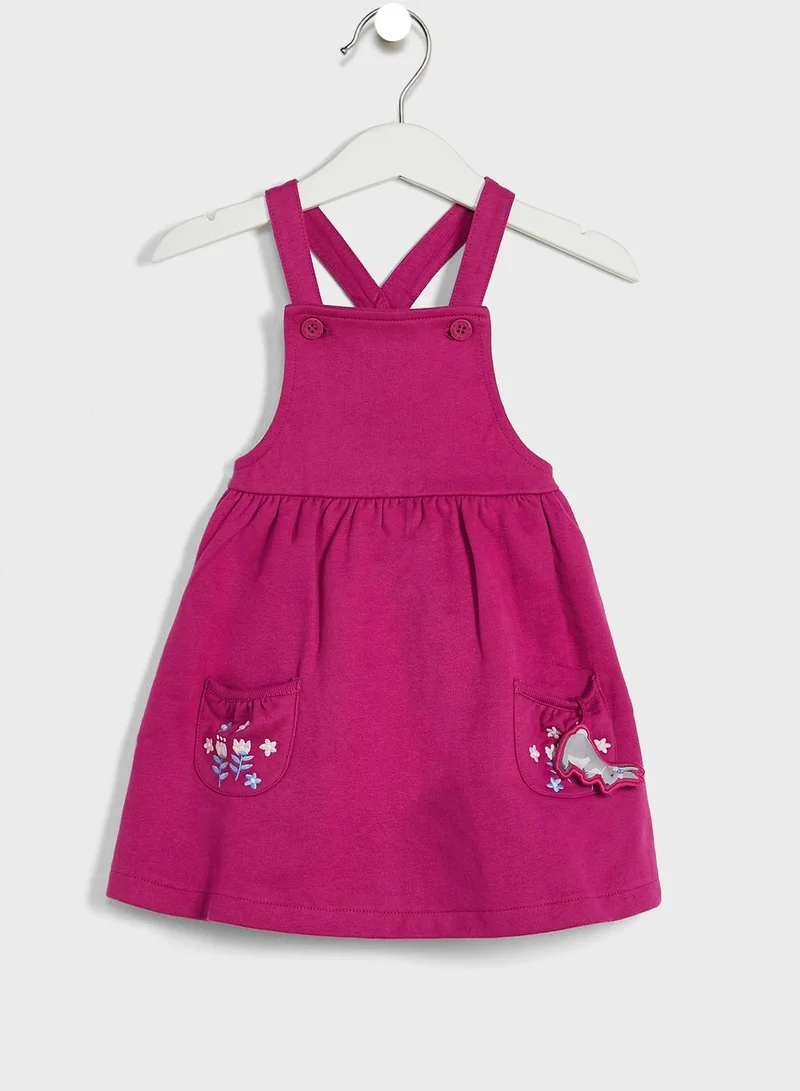 JoJo Maman Bebe Kids Bunny Print Dress & Top Set