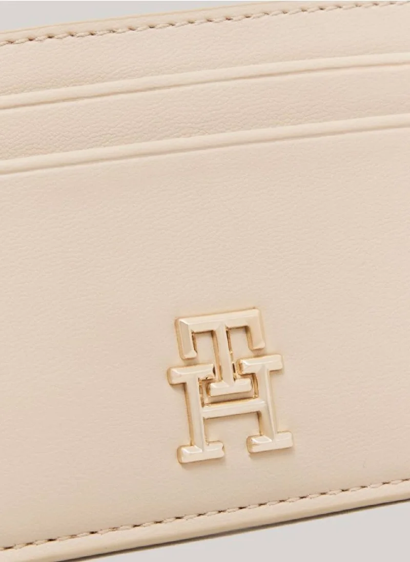 TOMMY HILFIGER Women's Th City Credit Card Holder -  Smooth finish, White