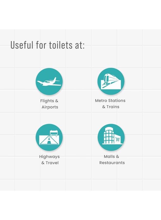 PEE BUDDY PeeBuddy Disposable Paper Toilet Seat Covers | No Direct Contact with Unhygienic Seats| Easy To Dispose| Nature Friendly| Must Have For Women (40 PCs (Pack of 2)) - Image 5