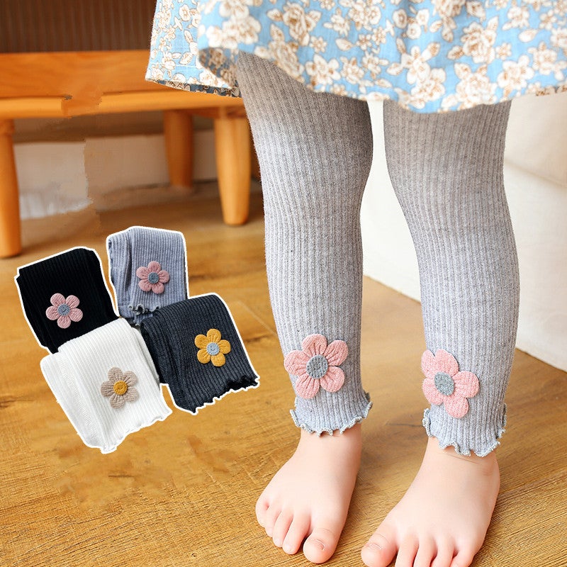 Children'S Leggings Thin Outer Wearing Western Style New Children'S Leggings Small And Medium-Sized Children'S Girls' Baby Pants - Image 2