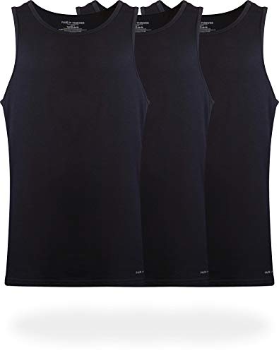 Pair of Thieves Mens 3 Pack Super Soft Tank Top Black XLarge