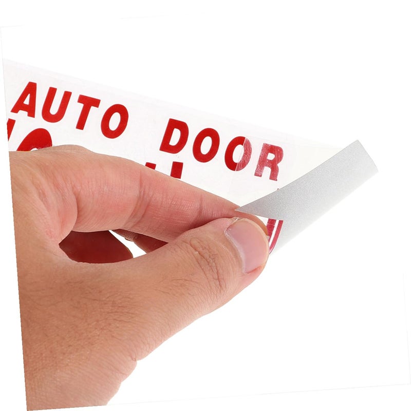 4pcs Red PVC Car Door Stickers Anti Collision Safety Warning Decals for Vehicles - Image 4
