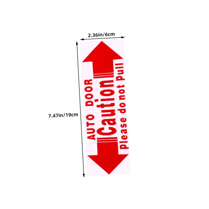 4pcs Red PVC Car Door Stickers Anti Collision Safety Warning Decals for Vehicles - Image 3