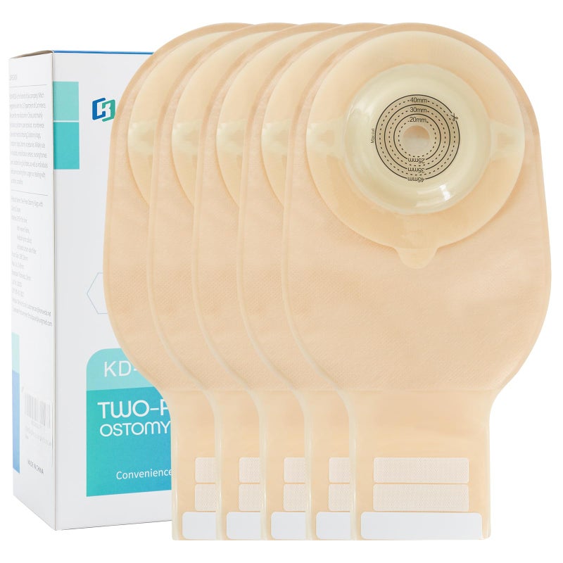KONWEDA 10 PCS Colostomy Bags Convex OnePiece Ostomy Bags Drainable Pouches with Belt Buckle CuttoFit Max 45mm - Image 3