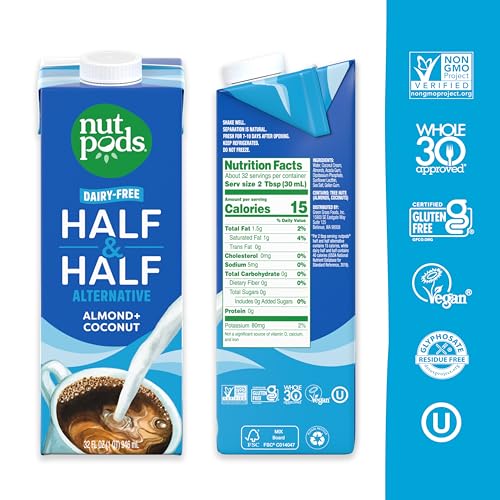 nutpods unsweetened Half & Half Dairy-Free Coffee Creamer - Image 2