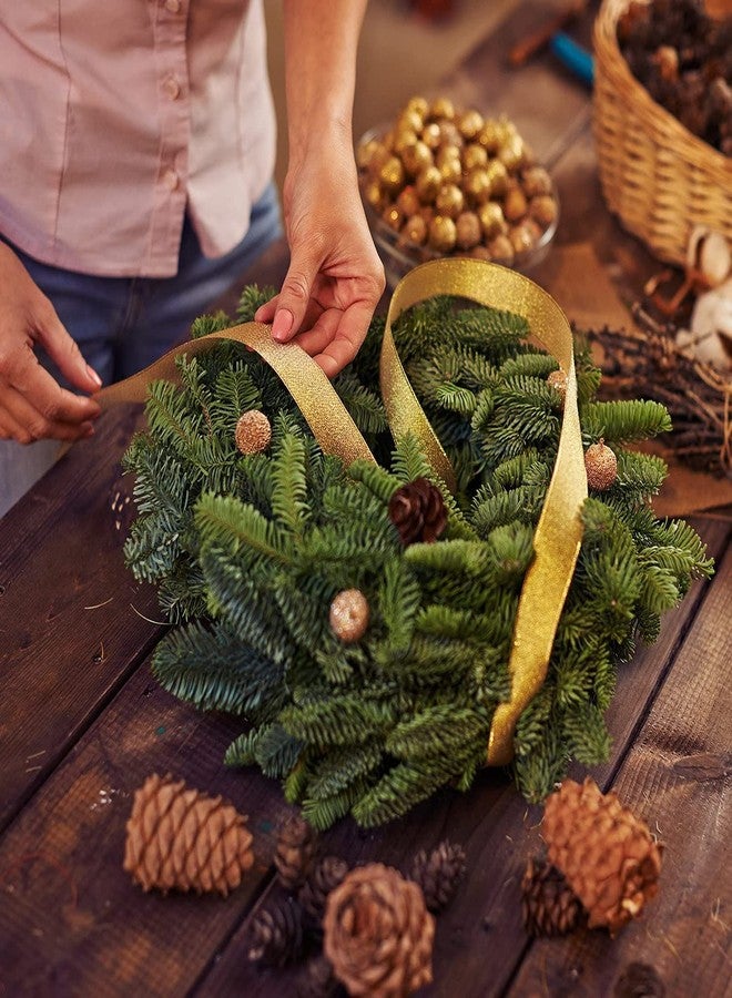 Hotop 15 Pcs 8" Wire Wreath Frame, Round Metal Wreath Rings Form for DIY Crafts Floral Decorations on Weddings Christmas Home Party Celebrations, Dark Green (8 Inch) - Image 4