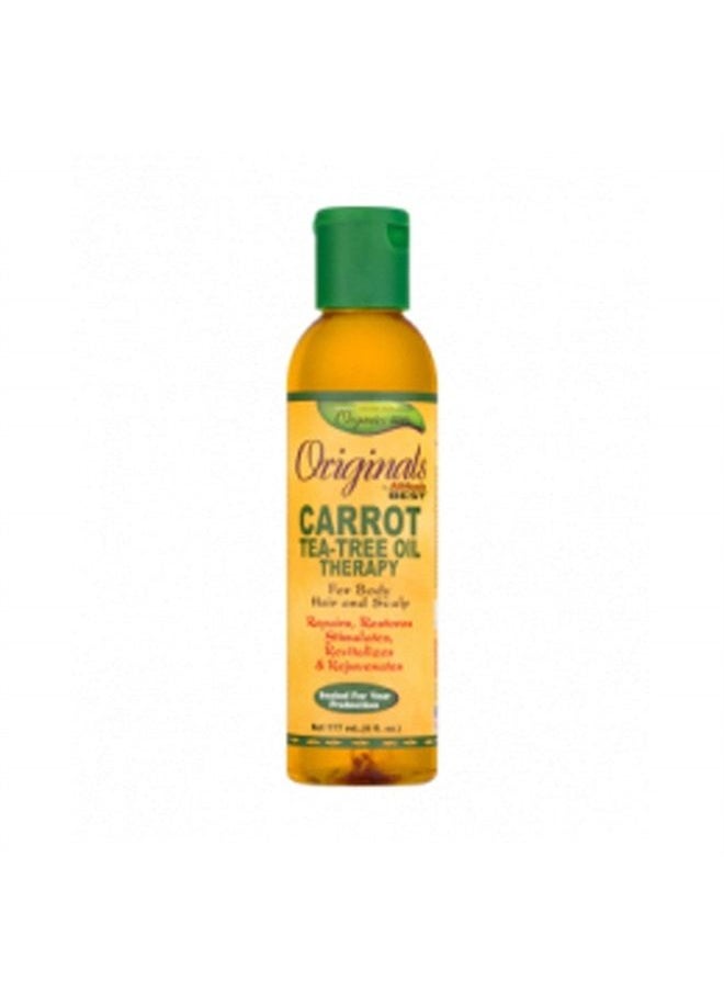 Africa's BEST Africas Orig Carrot Tea Tree Oil, 177ml, 6 Fl Oz 
