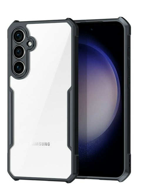 Samsung Galaxy A55 Mobile Phone Case Cover, Ultra-Thin Lightweight Cover Soft TPU Bumper + Acrylic Clear Back Case Cover