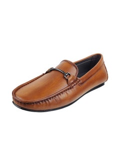 Mochi Mochi Mens Leather Tan Loafers (Size (8 UK (42 EU))  - Image 1