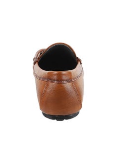 Mochi Mochi Mens Leather Tan Loafers (Size (8 UK (42 EU))  - Image 4