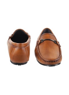 Mochi Mochi Mens Leather Tan Loafers (Size (8 UK (42 EU))  - Image 5