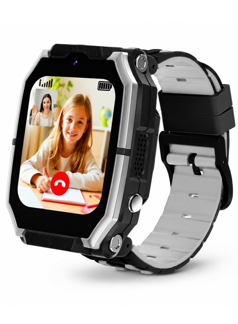 Smartberry C13 Kids Smart Watch with 5G 4G Video Calling, 360° Rotatable Dual Camera, SIM Card Support, HD Full Touchscreen, Voice Calling, GPS Tracking, Interactive Digital Smartwatch for Boys & Girls - Image 1