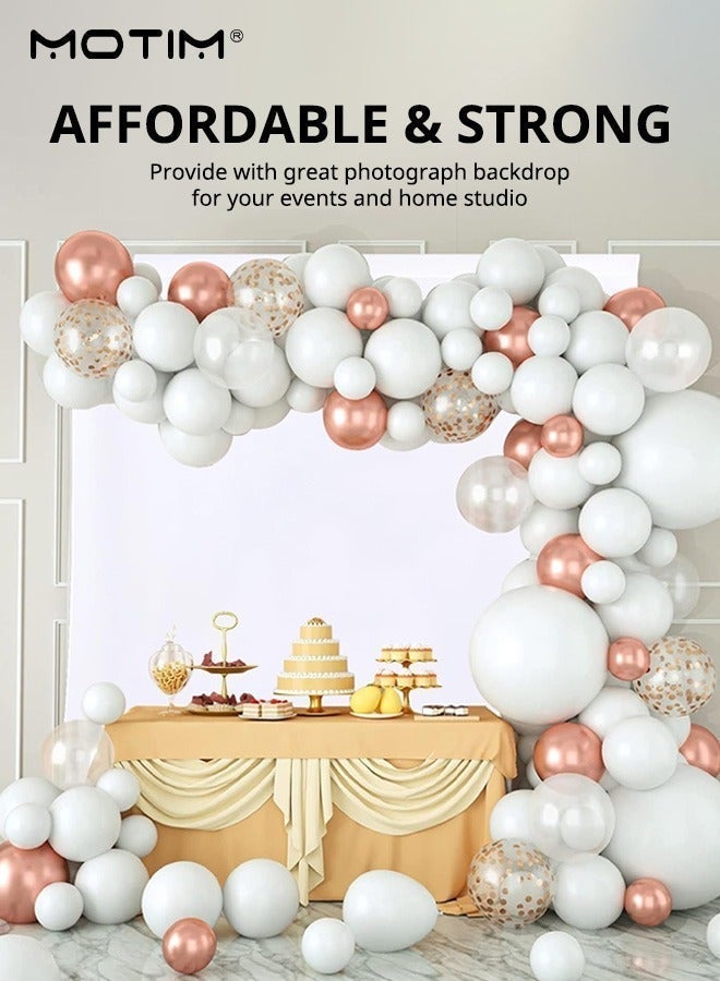 موتيم خلفية 3M × 2M للتصوير الفوتوغرافي، مجموعة الصور 2، شاشة خلفية سوداء/بيضاء للتصوير الفوتوغرافي وتصوير الفيديو في الاستوديو والتصوير الفوتوغرافي بالزوم - Image 2