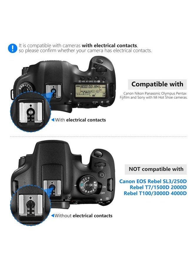 Neewer فلاش TT560 Speedlite لكاميرات Canon وNikon وPanasonic وOlympus وPentax وغيرها من كاميرات DSLR والكاميرات الرقمية مع حذاء Hot Shoe القياسي 