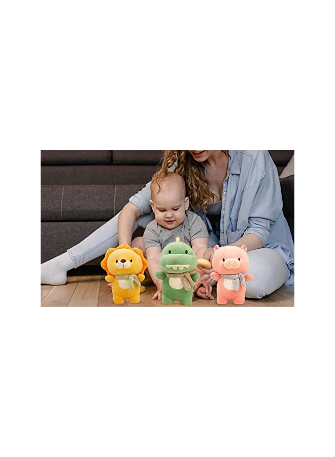 The Bros دببة محشوة على شكل أسد لطيف، 11.8 بوصة وسادة ناعمة للحضن، ألعاب محشوة، هدايا عيد ميلاد للأطفال، هدايا عيد الشكر، زينة منزلية، هدايا حفلات - Image 3