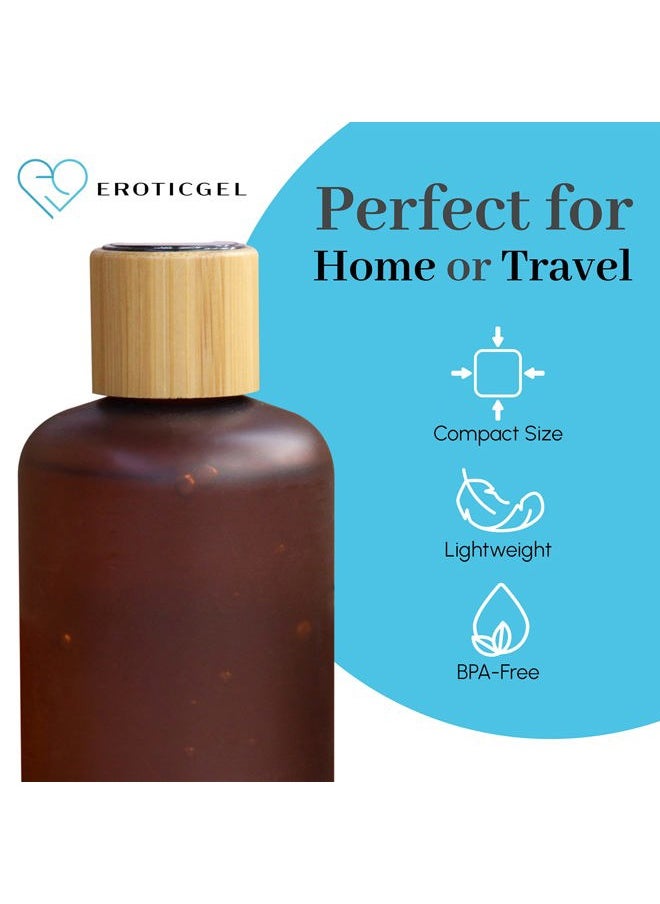EROTICGEL Nuru Massage Gel Powder Mixing Set | 2-Piece Massage Gel Mixer with Plastic Bottle and Rose Gold Stainless Steel Spoon | 250ml (8.45 fl oz) | Massage Accessory Ideal for Home or Professional Use  - Image 3