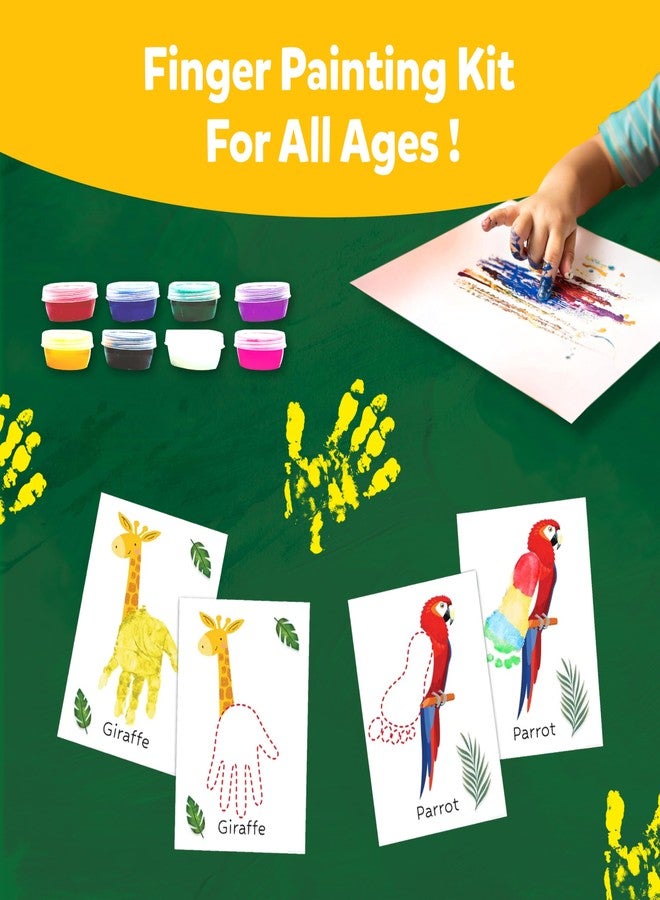 Artiggle مجموعة ألوان Artiggle للرسم بالأصابع | ألوان مائية غير سامة وآمنة للأطفال وقابلة للغسل | مستلزمات فنية للأطفال من عمر سنتين فما فوق | مجموعة فنون وحرف يدوية للأطفال - هدايا للبنات والأولاد من عمر 3 إلى 7 سنوات - Image 3
