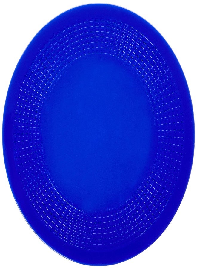 Dycem Non-Slip Mat, Ideal Daily Living Aid for Independent Living and Caregivers, Designed to Address Stabilization and Gripping Problems Found Around the Home, Blue Textured Pad 7-1/2" Diameter x 1/8" - Image 1