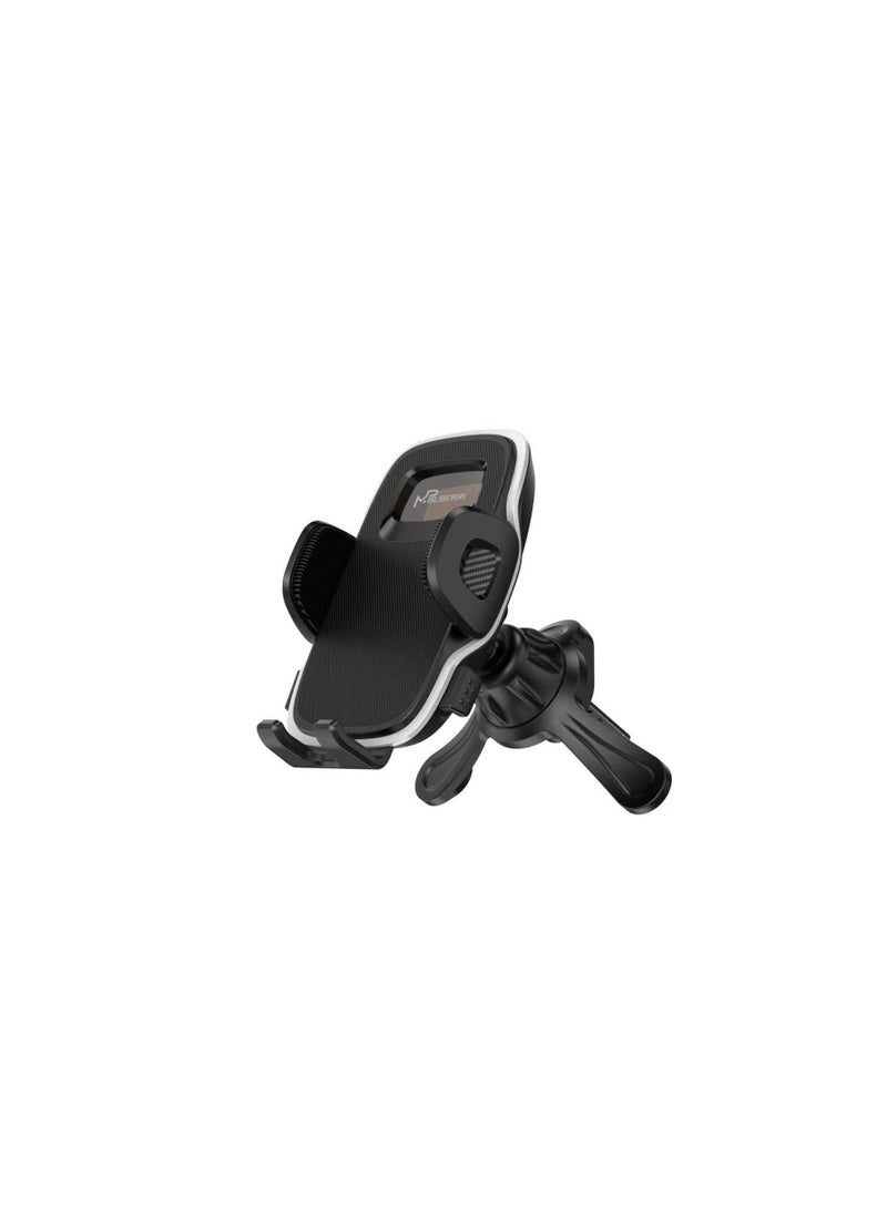 MPBLBERRI Car Phone Holder Air Vent Mount – One-Hand Operation Mobile Holder with 360° Adjustable Viewing Angle for iPhone, Samsung & Android Smartphones