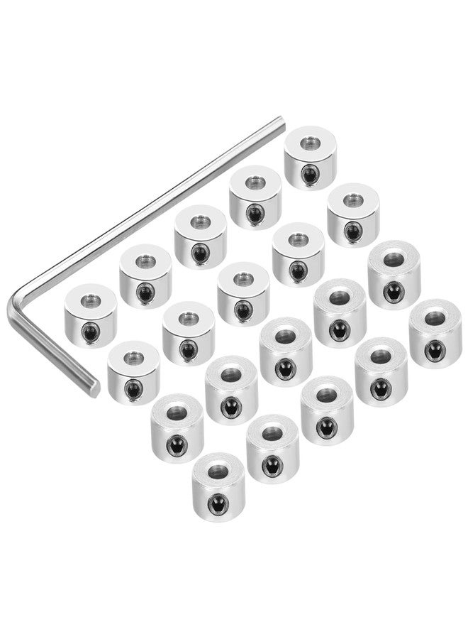 MECCANIXITY 20Pcs Landing Gear Stopper 2.55/3.1mm 0.1x0.28/0.12x0.32 Plane Wheel Collar Block with Wrench for RC Airplane Model Remote Aircraft - Image 1