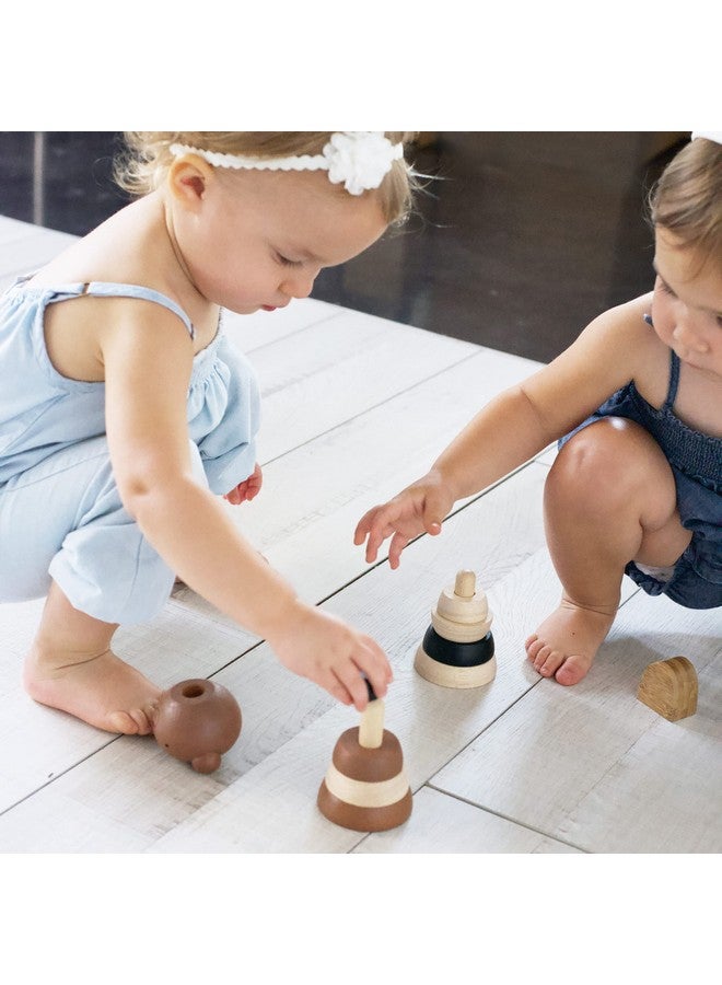 Wee Gallery Wood Stacker (Bear) Classic Learning Toy for Baby Development, Motor Skills, Problem Solving Activity, Child Safe Natural Materials, for Ages 18 Months and Up - Image 5