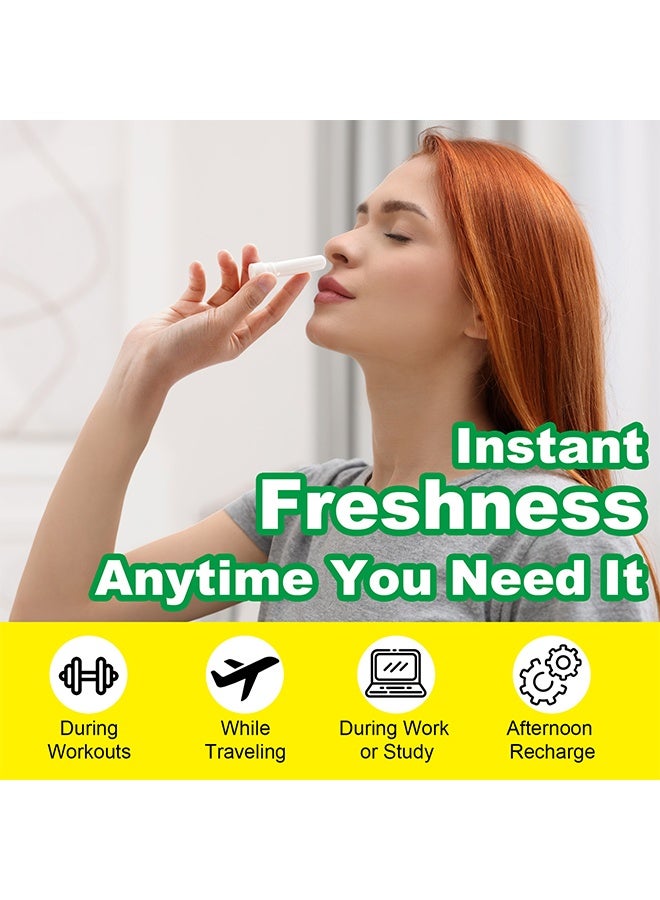 Sefudun 4 Pack Nasal Stick,Nasal Inhaler Stick,Nose Inhaler Stick,Nasal Stick Boost Energy Set,Nasal Stick Inhaler,Sinus Congestion Relief, Daily Relaxation, Stress Relief, Pure Natural Ingredients - Image 5