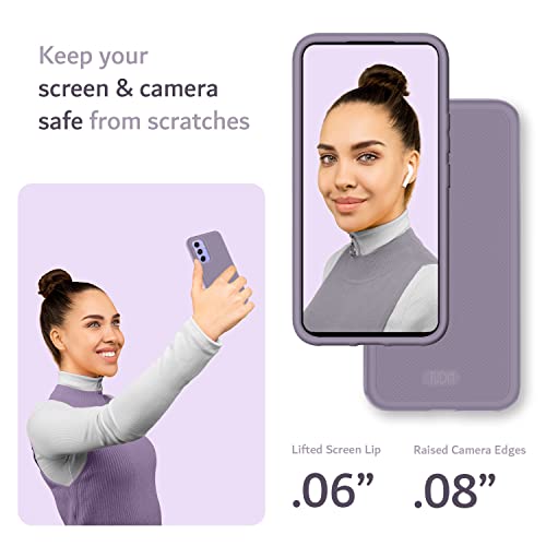 TUDIA DualShield Grip Designed for Samsung Galaxy A54 5G Case (2023), [MergeGrip] Dual Layer Shockproof Slim Military Grade Non-Slip Tough Heavy Duty Protective Phone Case Cover (Purple) - Image 4