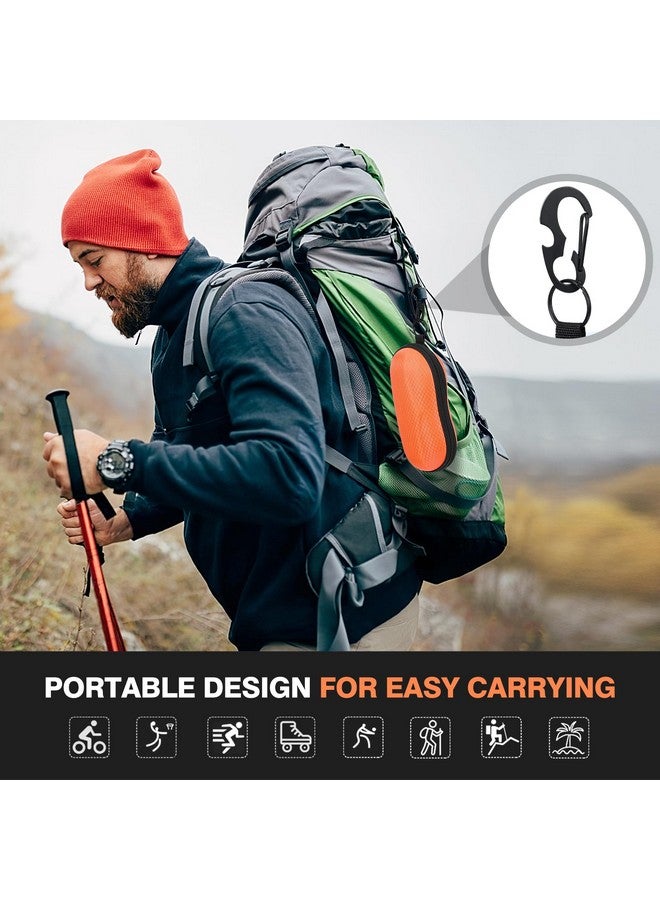 MoKo Eva Semi Hard Shell Sunglasses Case Unisex Protective Eyeglass Case Glasses Case Holder With Metal Hanging Hook Mini Screwdriver For Men Women Orange - Image 4