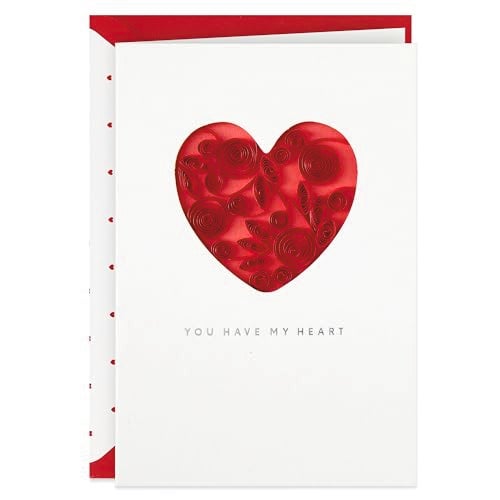 Hallmark Signature Valentine's Day Card (You Have My Heart) for Anniversary, Romantic Birthday, Everyday Love, Sweetest Day - Image 1
