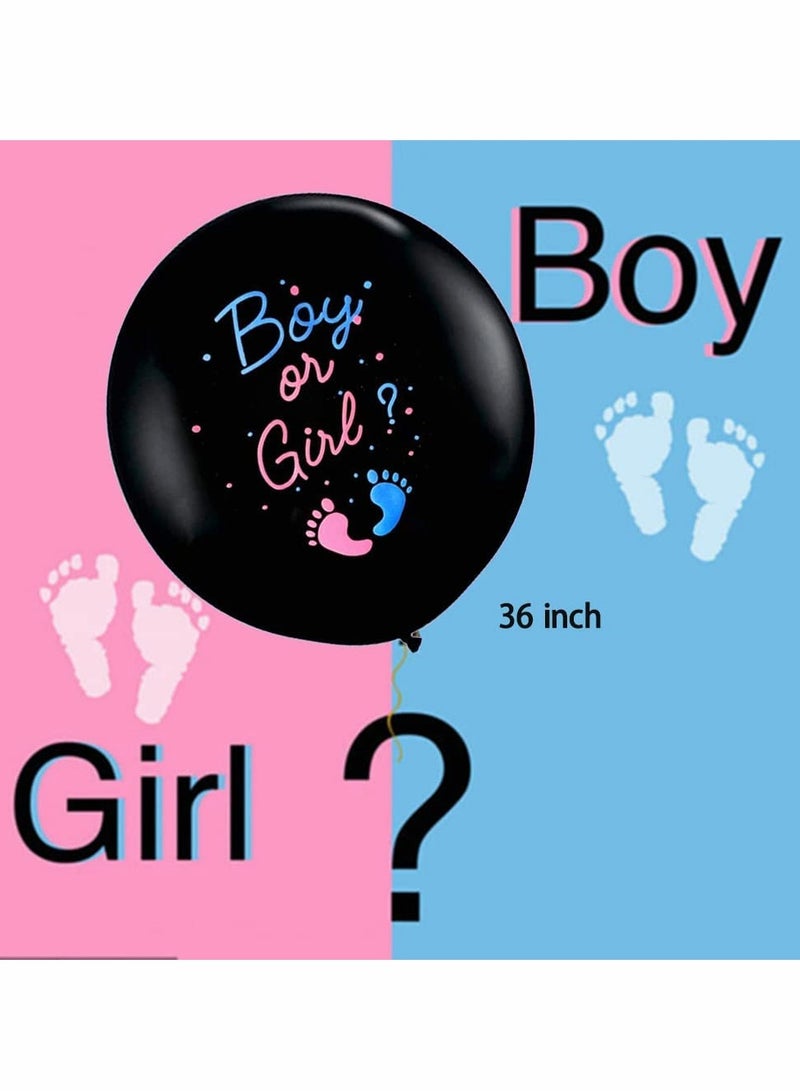 KASTWAVE Gender Reveal Balloons, 36 Inch Boy or Girl Balloons Decoration - Image 2