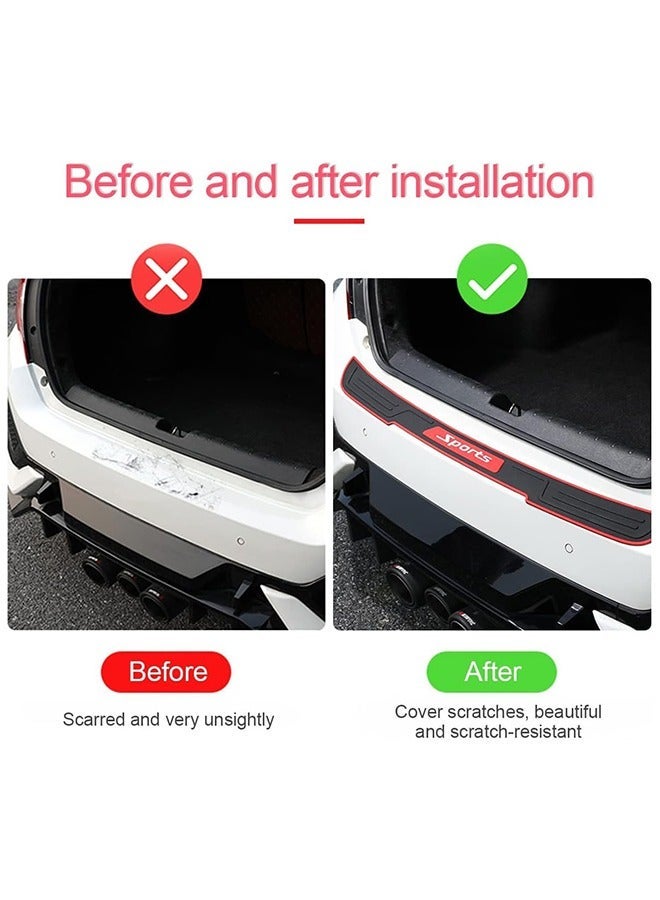 Rear Bumper Protector for Car, Universal Rubber Anti Scratch Anti Skid Protector Trunk Crash Protection Strip, Car Protector Accessories for Most Cars (Black, 35.4inch) - Image 4