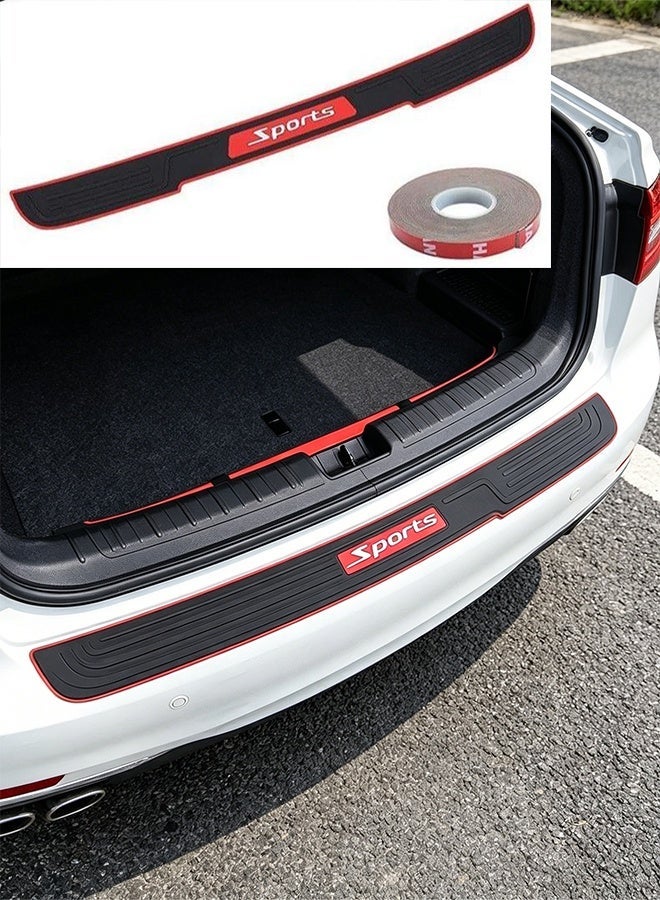 Rear Bumper Protector for Car, Universal Rubber Anti Scratch Anti Skid Protector Trunk Crash Protection Strip, Car Protector Accessories for Most Cars (Black, 35.4inch) - Image 1